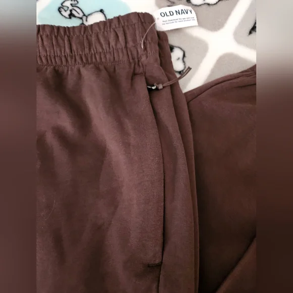 #642 Old Navy Women's Dynamic Fleece Chocolate Brown 7/8 Ankle Joggers.Sz.4X - Picture 2 of 5